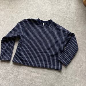 & Other Stories Blue White Sweater